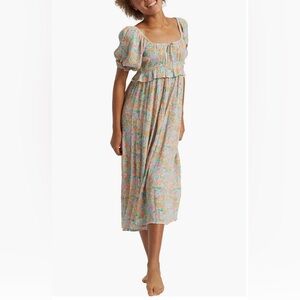 NEW Billabong Kids’ Lil’ Cutie Floral Dress in Peach Punch